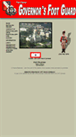 Mobile Screenshot of governorsfootguard.com